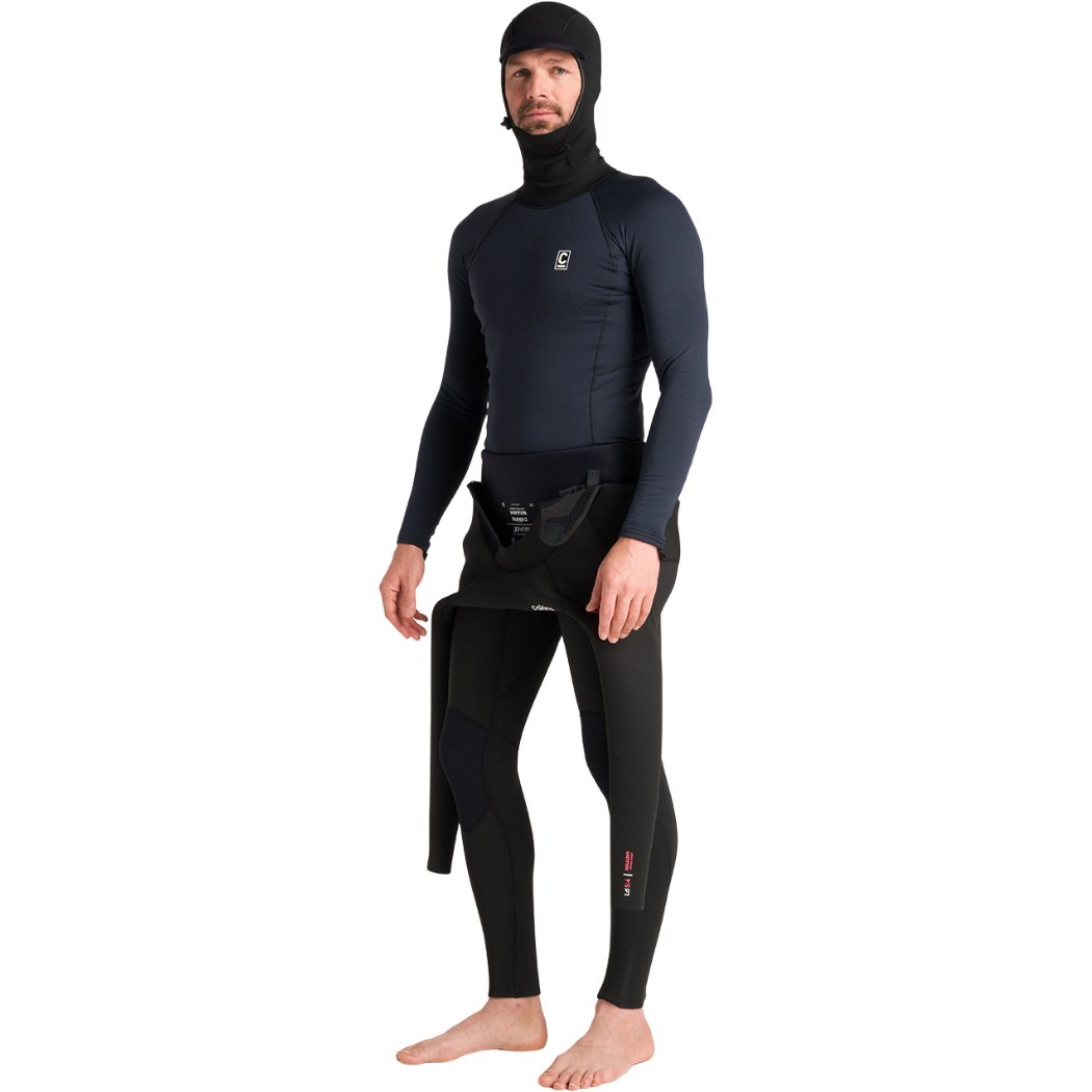 2025 C-Skins Männer Thermal Skins Langarm-Kapuzenweste C-HDILSMHC - Black